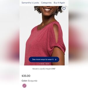 Stitchfix Colette cold shoulder top